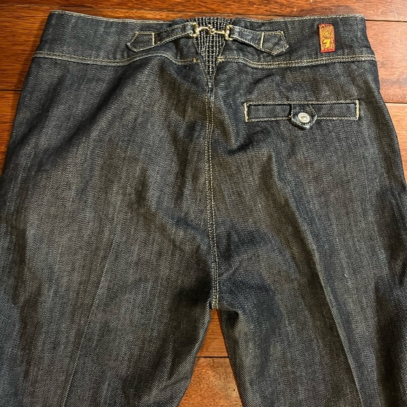 7 for all mankind, wide leg high waisted jean - Picture 5 of 9